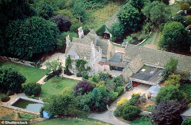 For the last 12 years, the couple have lived at Aston Farm (pictured) on the estate