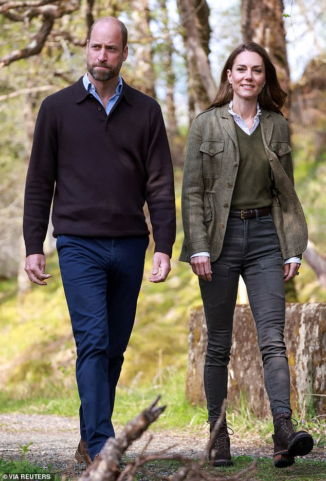 Prince William and the Princess of Wales, both 43, moved into their 'forever home' Forest Lodge in Windsor Great Park with their children Prince George, 12, Princess Charlotte, ten and Prince Louis, seven, during half term in October this year