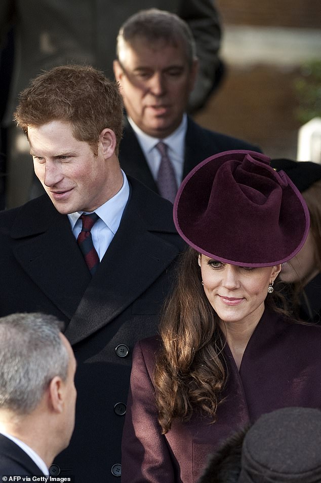 Eight months after her fairytale wedding to Prince William, Kate (pictured), then 29, joined the Royal Family for their annual festivities at Sandringham in December 2011