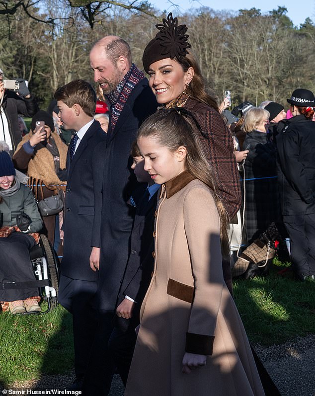 In what has become something of a festive tradition, the family's outfits were carefully coordinated to send a message of togetherness during the holiday season