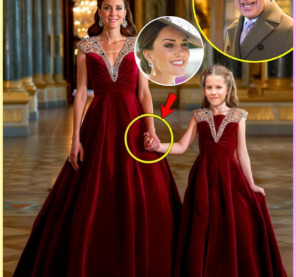 “THE CROWD WAS LEFT STUNNED…” — Princess Catherine & Daughter Charlotte MESMERIZE the World in Coordinated Velvet Gowns During Sweet Moment at King Charles’ Buckingham Palace Christmas Dinner