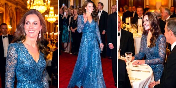 Windsor Is Buzzing Now! HRH Princess Catherine of Wales DAZZLES In in Ice-Blue Jenny Packham And Queen’s Heirloom Diamond Earrings at Diplomatic Gala Windsor Is Buzzing Now! HRH Princess Catherine of Wales DAZZLES In in Ice-Blue Jenny Packham And Queen’s Heirloom Diamond Earrings at Diplomatic Gala