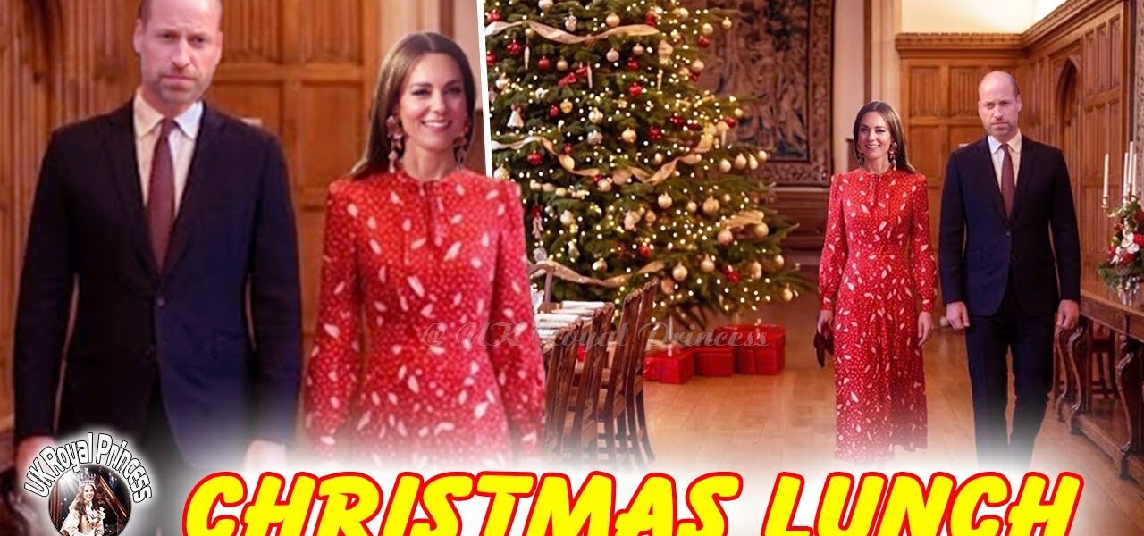 She didn’t make a speech. She didn’t step forward. She didn’t need to. The moment Catherine, Princess of Wales arrived at the Palace Christmas lunch, the room shifted. Cameras paused. Conversations stalled. And within minutes, one detail dominated every discussion — her striking red satin dress. Sleek. Festive. Unmistakably confident. Under the palace lights, the fabric shimmered with quiet authority — not flashy, not theatrical, but perfectly balanced between classic royal elegance and modern assurance. Royal watchers immediately took notice, calling it everything from a “future Queen statement” to one of her boldest holiday fashion choices to date. But the color wasn’t the only thing sending a message. Observers say the look subtly signaled something deeper — Catherine’s growing comfort in her role, her confidence in visibility, and her quiet command within the royal family as Christmas approaches. There were no excess accessories. No distractions. Just clean lines, intentional styling, and the kind of presence that doesn’t ask for attention — it receives it. Why red? Why now? And why are so many calling this one of her most meaningful fashion moments yet? Royal fashion is never accidental — and this look may have said far more than it appeared to at first glance
