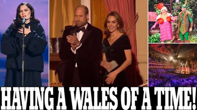 Kate and William's big night out! Princess and Prince beam as they enjoy  performances. - YouTube