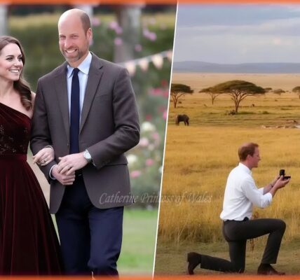 In a romantic, story-inspired imagining of their 15th anniversary, William and Catherine share a moment that feels straight out of a modern fairy tale. Inside a softly lit Kensington Palace ballroom, the future King and Queen step onto the floor for a dance that’s unlike anything the public ever sees — not formal, not staged, but tender, joyful, and filled with the deep affection of two people who have walked through life side by side. In this beautifully imagined scene, they move together as if the room fades away — laughing quietly, holding one another gently, sharing the kind of warm glances that only grow stronger with years of trust and devotion. It’s not a royal display… it’s two soulmates choosing each other all over again. And when the music slows, there’s a small, emotional gesture between them — something delicate, heartfelt, and unforgettable — the kind of moment that would leave anyone watching deeply moved