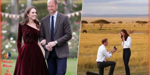 In a romantic, story-inspired imagining of their 15th anniversary, William and Catherine share a moment that feels straight out of a modern fairy tale. Inside a softly lit Kensington Palace ballroom, the future King and Queen step onto the floor for a dance that’s unlike anything the public ever sees — not formal, not staged, but tender, joyful, and filled with the deep affection of two people who have walked through life side by side. In this beautifully imagined scene, they move together as if the room fades away — laughing quietly, holding one another gently, sharing the kind of warm glances that only grow stronger with years of trust and devotion. It’s not a royal display… it’s two soulmates choosing each other all over again. And when the music slows, there’s a small, emotional gesture between them — something delicate, heartfelt, and unforgettable — the kind of moment that would leave anyone watching deeply moved