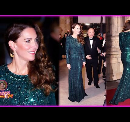 In a dazzling, style-inspired moment that has social media buzzing, Princess Catherine is imagined in a breathtaking white off-shoulder gown — paired with the Queen Mother’s iconic emerald jewels for a look that defines true royal glamour. At 43, her elegance feels stronger, softer, and more radiant than ever, proving once again why she remains a global style icon admired for her grace, confidence, and effortless sophistication. The contrast of glowing emeralds against crisp white fabric creates a scene that feels timeless — a perfect blend of heritage, modern beauty, and Catherine’s unmistakable sense of poise. Fans are calling it one of her most stunning looks yet, a reminder of how powerful simplicity can be when worn with genuine elegance. And there’s one detail in this imagined appearance — small, meaningful, and incredibly striking — that fashion watchers can’t stop talking about… and you won’t believe what it symbolizes