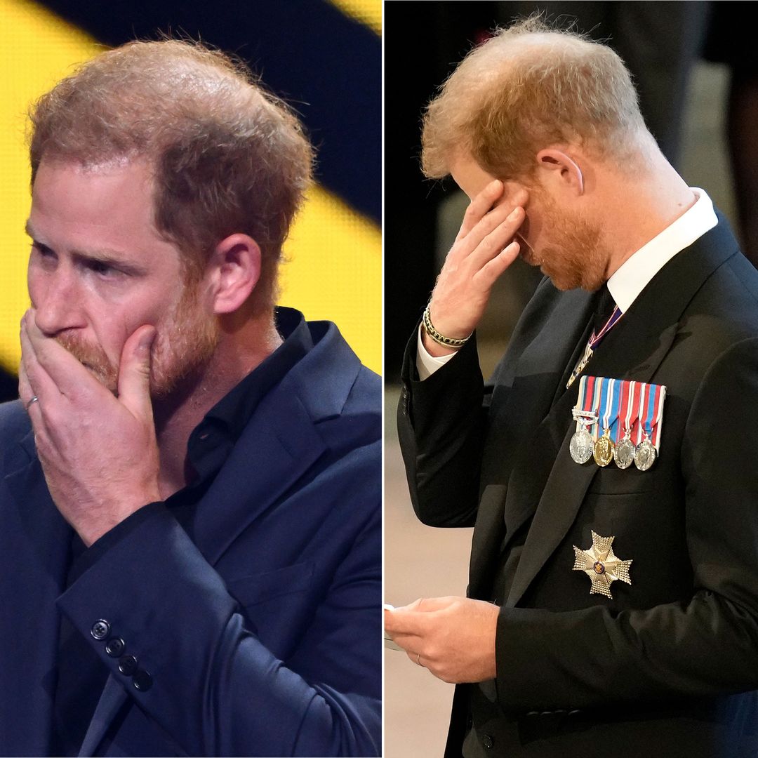 All the times Prince Harry has teared up in public with Meghan Markle |  HELLO!