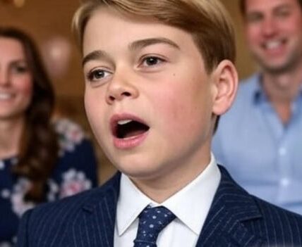 It was meant to be a quiet celebration — just family, candlelight, and laughter beneath the ancient oaks of Windsor Castle. But no one expected the night to end in tears of love. As twilight fell, Prince George stepped onto a small stage, nerves and pride flickering across his face. He squeezed Princess Catherine’s hand, then lifted the microphone. “Dad, this song is for you.” The first notes of “You Raise Me Up” drifted through the garden — soft, trembling, achingly sincere. Prince William sat motionless, his eyes glistening as his son’s voice filled the air. It wasn’t polished. It wasn’t planned. It was pure. By the chorus, even the candles seemed to flicker in rhythm. When George finished, the silence that followed felt eternal — until William rose, pulled his son close, and whispered something only a father could say.