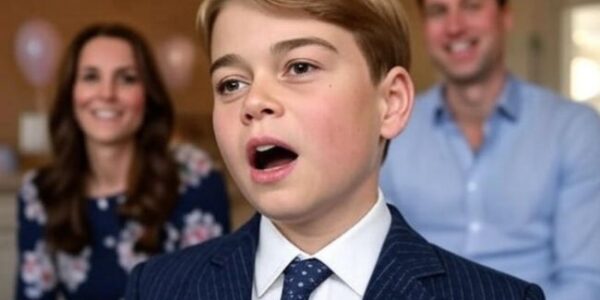 It was meant to be a quiet celebration — just family, candlelight, and laughter beneath the ancient oaks of Windsor Castle. But no one expected the night to end in tears of love. As twilight fell, Prince George stepped onto a small stage, nerves and pride flickering across his face. He squeezed Princess Catherine’s hand, then lifted the microphone. “Dad, this song is for you.” The first notes of “You Raise Me Up” drifted through the garden — soft, trembling, achingly sincere. Prince William sat motionless, his eyes glistening as his son’s voice filled the air. It wasn’t polished. It wasn’t planned. It was pure. By the chorus, even the candles seemed to flicker in rhythm. When George finished, the silence that followed felt eternal — until William rose, pulled his son close, and whispered something only a father could say. It was meant to be a quiet celebration — just family, candlelight, and laughter beneath the ancient oaks of Windsor Castle. But no one expected the night to end in tears of love. As twilight fell, Prince George stepped onto a small stage, nerves and pride flickering across his face. He squeezed Princess Catherine’s hand, then lifted the microphone. “Dad, this song is for you.” The first notes of “You Raise Me Up” drifted through the garden — soft, trembling, achingly sincere. Prince William sat motionless, his eyes glistening as his son’s voice filled the air. It wasn’t polished. It wasn’t planned. It was pure. By the chorus, even the candles seemed to flicker in rhythm. When George finished, the silence that followed felt eternal — until William rose, pulled his son close, and whispered something only a father could say.