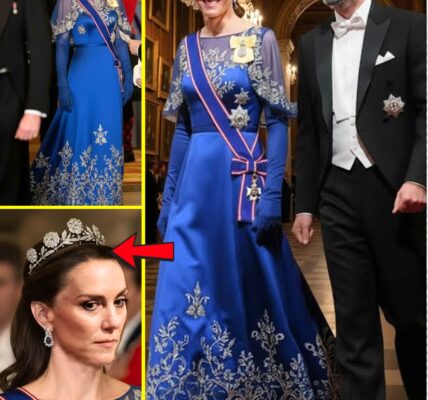 All Eyes On Princess Catherine In Sparkling Gown As She Debuts the Legendary Strathmore Rose Tiara After 100 Years At at Buckingham Palace’s State Banquet