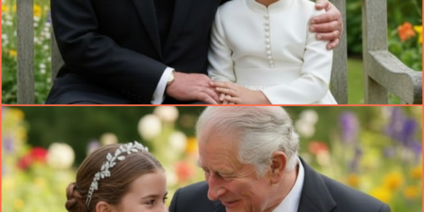 In the quiet garden of Windsor Castle, Princess Charlotte, just nine years old, gave her grandfather King Charles III a moment no one expected. As he rested during cancer treatment, Charlotte appeared with a ukulele and began softly singing “Somewhere Over the Rainbow.” No rehearsals, no cameras—just love. Her voice trembled, but the words carried straight to the King’s heart. When she finished, she handed him a note: “For my brave hero. Your strength lights our skies. Love, Charlotte.” King Charles held it to his chest and whispered, “That’s my brave girl.” Palace aides later described it as “the most human moment Windsor has seen in years.” It wasn’t a performance—it was love in its purest form. Have a great time, everyone! In the quiet garden of Windsor Castle, Princess Charlotte, just nine years old, gave her grandfather King Charles III a moment no one expected. As he rested during cancer treatment, Charlotte appeared with a ukulele and began softly singing “Somewhere Over the Rainbow.” No rehearsals, no cameras—just love. Her voice trembled, but the words carried straight to the King’s heart. When she finished, she handed him a note: “For my brave hero. Your strength lights our skies. Love, Charlotte.” King Charles held it to his chest and whispered, “That’s my brave girl.” Palace aides later described it as “the most human moment Windsor has seen in years.” It wasn’t a performance—it was love in its purest form. Have a great time, everyone!
