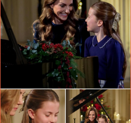 A royal duet to melt hearts: At the opening of Together at Christmas, Kate Middleton sat at the piano beside Princess Charlotte for a surprise mother–daughter duet — and it was pure magic. Performing Holm Sound inside Windsor Castle, their gentle harmony set the tone for a night about love, connection, and quiet acts of care. Kate beamed with pride, Charlotte played with calm confidence, and royal fans were left teary-eyed. One intimate moment, two pairs of hands on the keys — and a Christmas Eve opening no one saw coming.