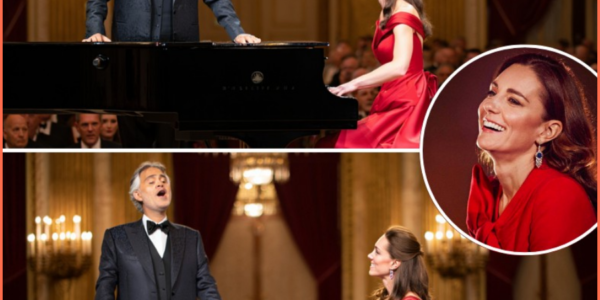 The Entire Ballroom Fell Silent as Princess Kate Sat at the Piano – Then Andrea Bocelli Appeared from the Shadows in a Royal Night of Unforgettable Grace