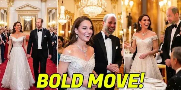 SEE!! Princess Catherine STUNS in Daring Off-Shoulder Gown As She Shares Sweet Moment With William at Art Fund Dinner – Fans Go Wild!