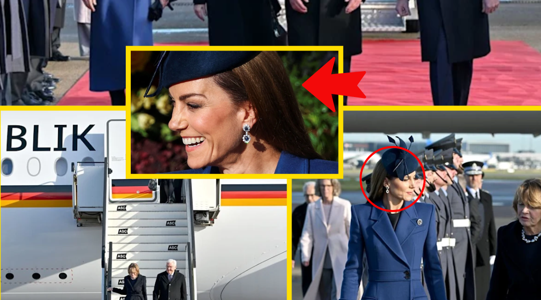BREAKING: Princess Kate SHOCKS With Sleek Straight Hair and Princess Diana’s Iconic Earrings for German State Visit — Royals and Fans STUNNED