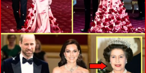 OH MY GODNESS! Princess Catherine BOLD in Glamorous Pink Gown and Queen’s Pearl Necklace at Palace Dinner — William Can’t Look Away