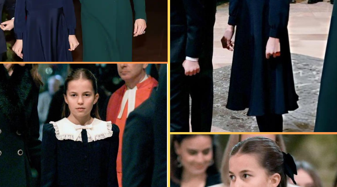OMG! Princess Charlotte, 10, SHINES in Stunning Navy Ensemble As She Supports Mum Catherine At Her Annual Christmas Carol service at Westminster Abbey