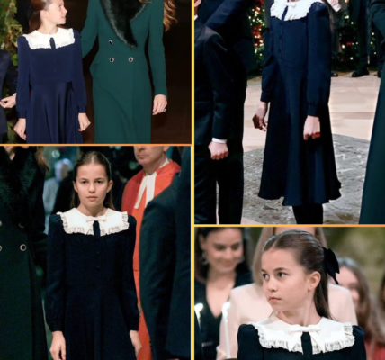 OMG! Princess Charlotte, 10, SHINES in Stunning Navy Ensemble As She Supports Mum Catherine At Her Annual Christmas Carol service at Westminster Abbey