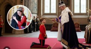 ROYAL SHOCK: Prince George Gets New Title – And The Confession That Made William & Kate Cry In Front Of The Entire Palace Buckingham Palace was rocked by the surprise announcement from King Charles III: Prince George, just 12, has been officially given the special honorary title that belonged to Prince Andrew – who was stripped of all his roles after a scandal rocked the royal family. It is the first time in British history that a pre-teen heir to the throne has been given such a symbolic responsibility. However, the real shock came when George himself announced his new title at a ceremony at Windsor. In front of the entire family, he said in a choked voice: “I know who this title used to be… and I just want to use it to right what was wrong.” The room fell silent, and when the camera panned to William and Kate, both were seen shedding tears—not from pride, but because their son’s words had touched on something the royal family had tried to hide for so long. “He looked straight at the king as he said it,” one courtier recalled. “Charles didn’t reply, just bowed his head slowly.” Rumors spread quickly that George knew the whole truth about Andrew’s scandal—and that, because of that, he had vowed to “make that title a new trust for England.” But what shook the nation was one final sentence, said to have been whispered as he left the platform—a sentence that only William heard, and which left him “stuck, speechless.” What were those six words that made the future heir burst into tears?