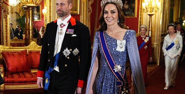 Crowd Left SPEECHLESS! Princess Catherine DAZZLES in Glittering Sequin Gown As She Debuts NEW TIARA for German State Banquet