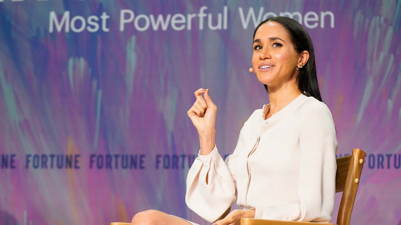 Meghan Markle on stage in Washington D.C last month. Picture: Images for Fortune Media.