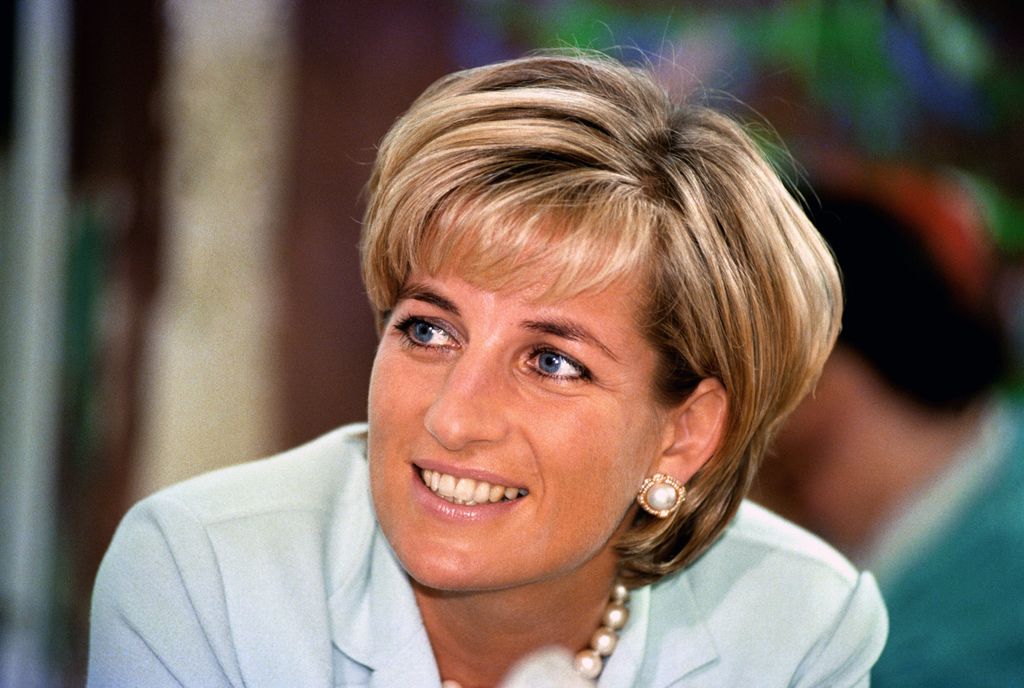 Diana, the Princess of Wales during her visit to Leicester in May 1997