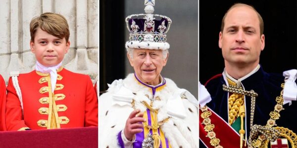 Royal fans are buzzing over a powerful imagined scene inside Buckingham Palace — one that re-imagines young Prince George stepping into a symbolic new role, and delivering words so moving they leave William and Catherine in tears. In this emotional storytelling moment, the 12-year-old heir is pictured standing before the royal family at Windsor, speaking with a quiet courage far beyond his years. His fictional declaration — about wanting to “use his title to do better” — becomes the kind of moment that hits straight at the heart, not because of controversy, but because of the sincerity imagined through a child’s voice. The room falls silent. William lifts his head. Catherine wipes her eyes. And King Charles — in this scene — listens with the weight of history on his shoulders. It’s a reminder that the next generation often sees the world through a gentler, clearer lens… and that their words have the power to reshape the meaning of legacy. But the part that truly stops everyone cold comes moments later, as George descends from the platform. He leans toward his father, whispers just six quiet words, and walks away — leaving William frozen, stunned, and visibly emotional in this imagined moment of father-son truth