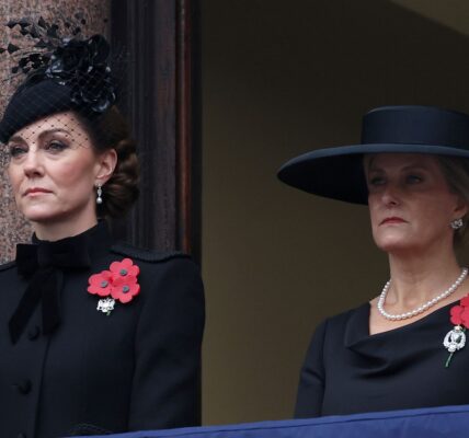 CAUGHT ON CAMERA: King Charles’ Heartfelt Gesture Toward Princess Catherine Has Melted Millions of Hearts. It wasn’t the grandeur of the ceremony that stole the spotlight — it was a single, quiet moment. At the Royal British Legion’s Festival of Remembrance, King Charles turned toward Catherine, Princess of Wales, and did something that no one expected — something so simple, yet so deeply human, that it left even royal fans teary-eyed. As the audience rose in silence to honor the fallen, cameras captured the King gently placing his hand on Catherine’s arm — a soft, reassuring gesture that spoke louder than any royal speech ever could. In that split second, the world saw not just a monarch, but a father figure offering strength and affection to the woman many call the future of the monarchy. For Catherine — attending one of her most emotional public appearances since her health struggles — the moment said everything: You belong here. You are loved. You are family. Viewers at home felt it too. Social media lit up instantly, with one comment summing it up perfectly: “That wasn’t a royal gesture… that was a father’s love.” In a world where the royal family is often defined by formality and restraint, this rare display of warmth between the King and his beloved daughter-in-law reminded everyone that behind the crowns and titles, there’s still heart