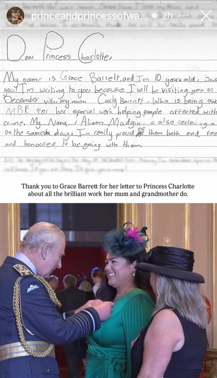 Grace Barrett letter