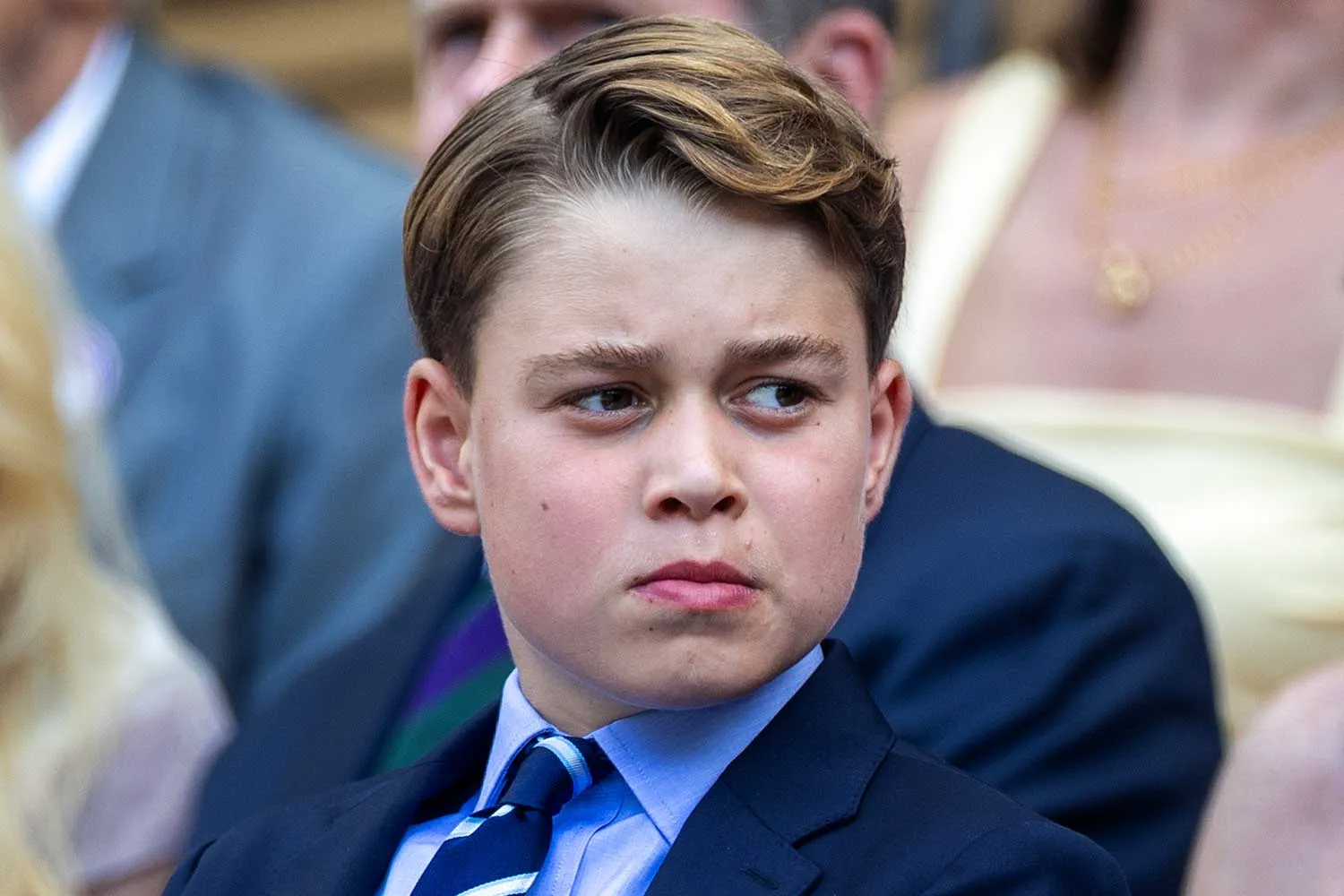 Prince George of Wales, in the Royal Box at the Gentlemen's Singles Final on Centre Court during the Wimbledon Lawn Tennis Championships at the All England Lawn Tennis and Croquet Club at Wimbledon on July 13th, 2025, in London, England.