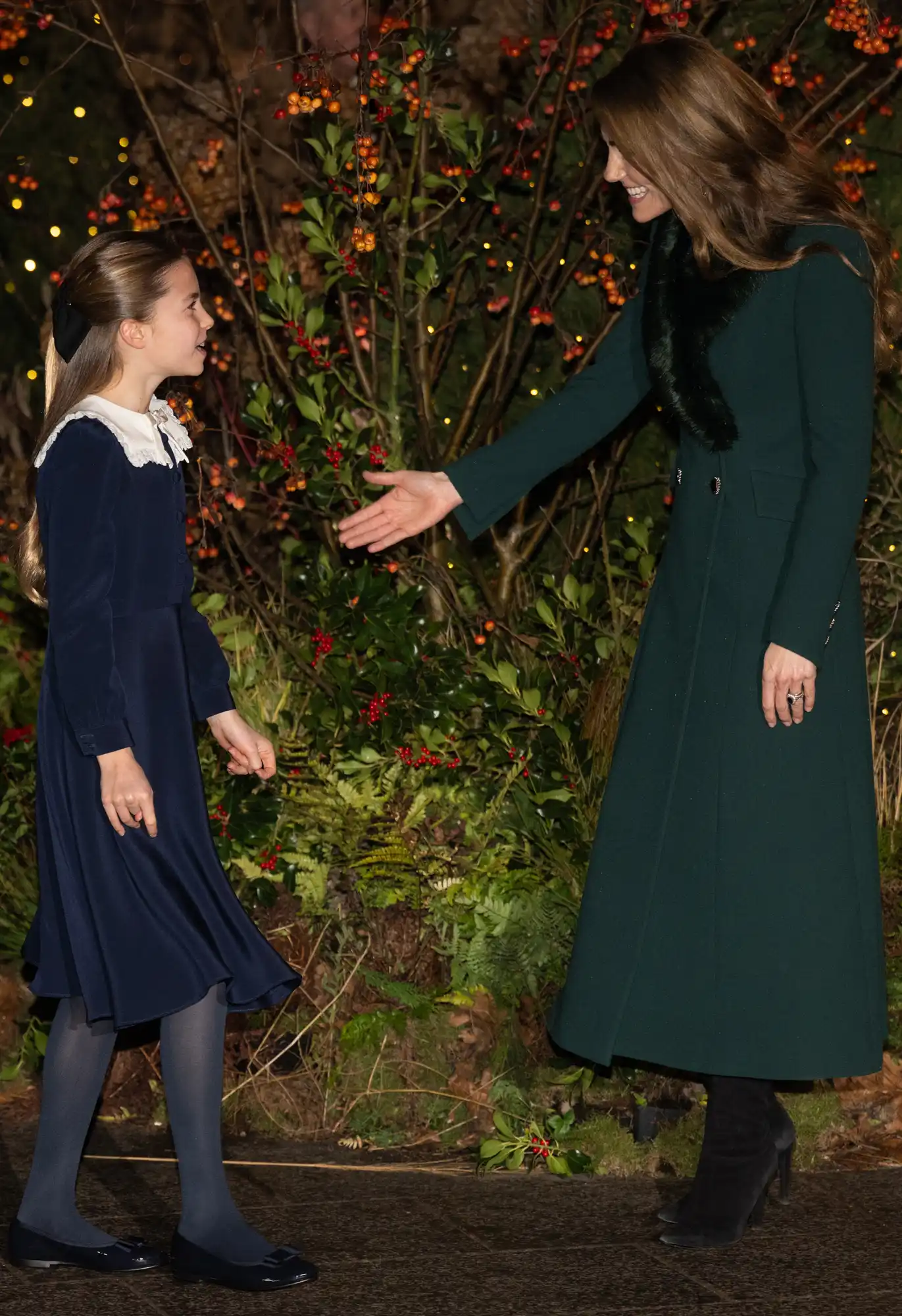 Catherine, Princess of Wales and Princess Charlotte of Wales attend the 'Together At Christmas' Carol Service at Westminster Abbey on December 05, 2025 in London, England. Led by The Princess and supported by The Royal Foundation, the annual event offered a chance to pause and reflect on the values of love, compassion, and the connections we share.