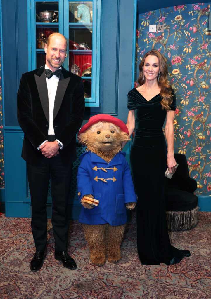 Prince William and Kate Middleton with Paddington Bear