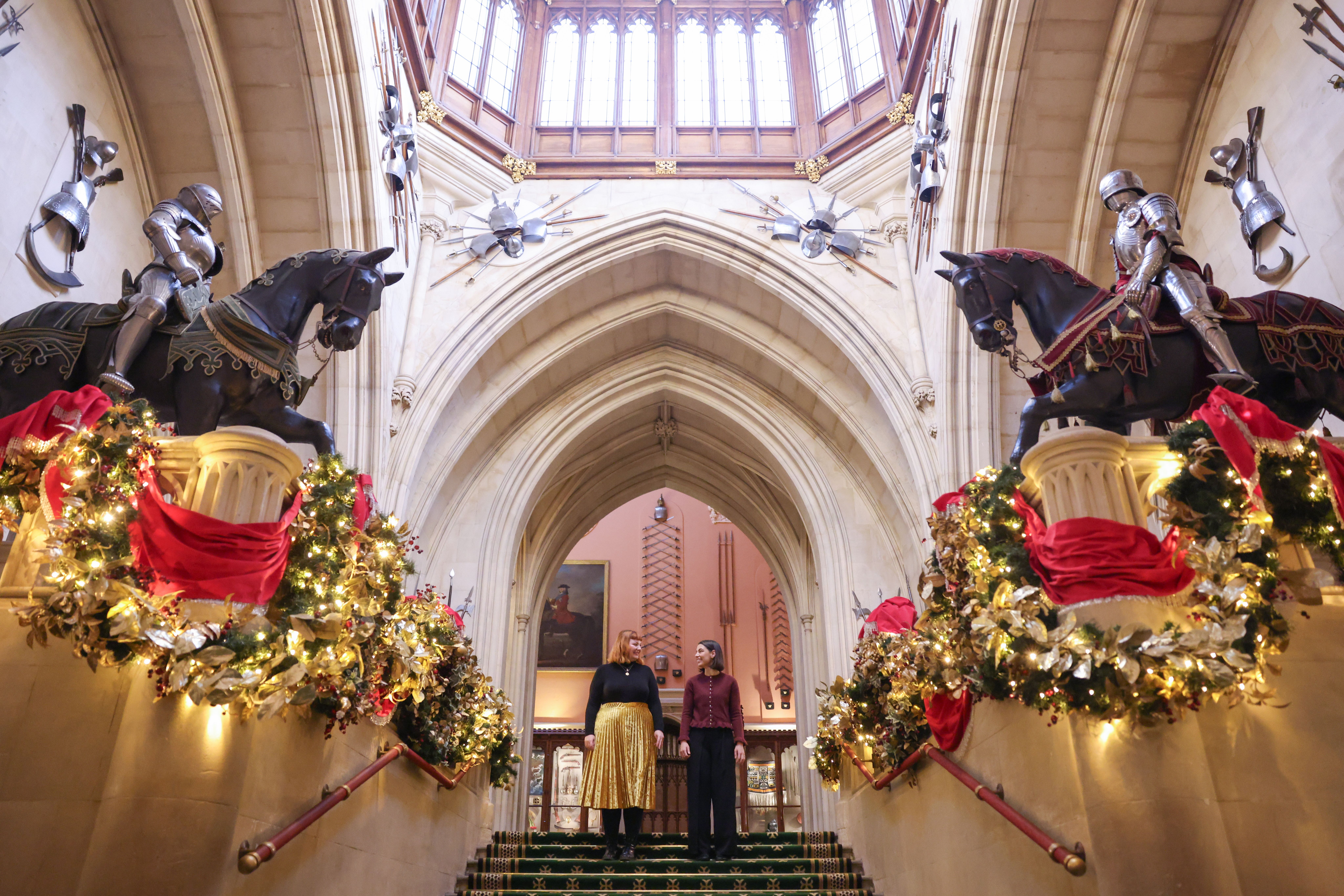 Christmas decorations in Windsor Castle 