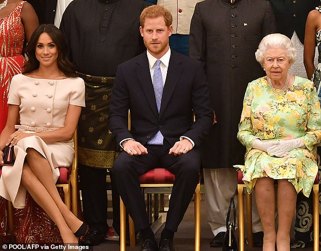 According to Mr Jobson, writing in his book Catherine: The Biography, the Queen was 'adamant' that the royal couple 'must be stripped of their patronages and banned from using their HRH titles personally and commercially'