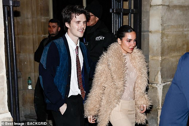 The musician also looked in cheerful spirits, after he and Romeo appeared to take a swipe at their estranged brother Brooklyn earlier in the day after arriving in Paris