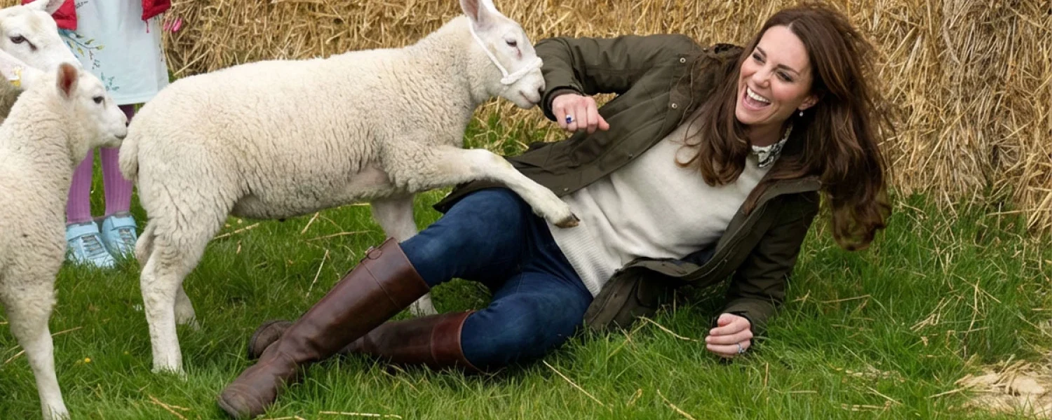 Prince William shared an 8-minute video revealing a funny moment between Princess Catherine and a sheep during a busy day at the farm.