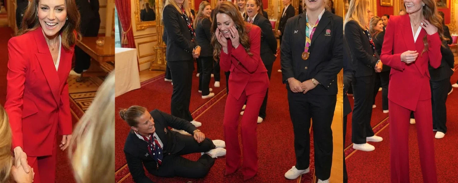 Her Hilarious Reaction During a “Busy Day” at Windsor Castle with the Rugby Team. Her Hilarious Reaction During a “Busy Day” at Windsor Castle with the Rugby Team.