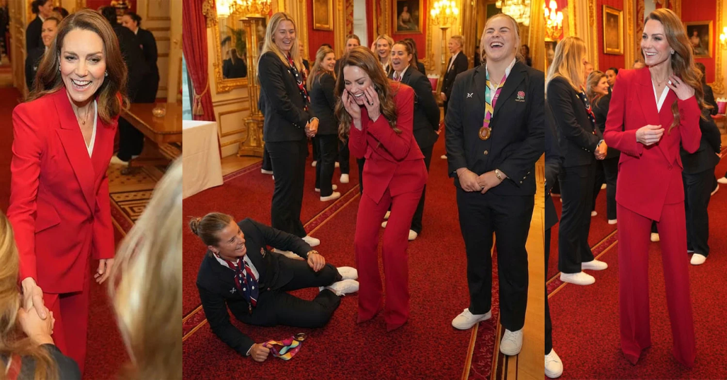 Her Hilarious Reaction During a “Busy Day” at Windsor Castle with the Rugby Team.