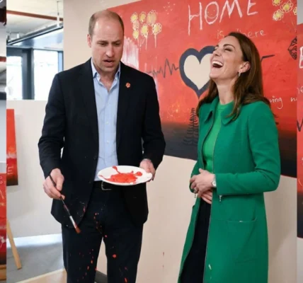 Prince William’s hilarious moment while painting a picture at the Centrepoint charity