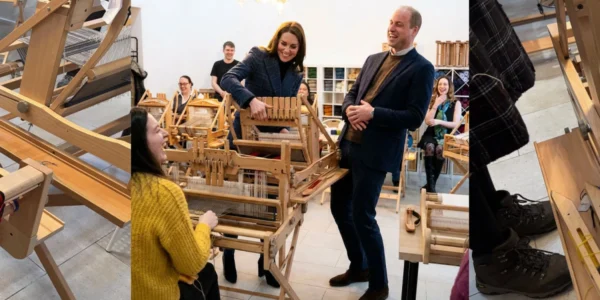 Princess Catherine is uncontrollably mischievous at a textile factory. Princess Catherine is uncontrollably mischievous at a textile factory.