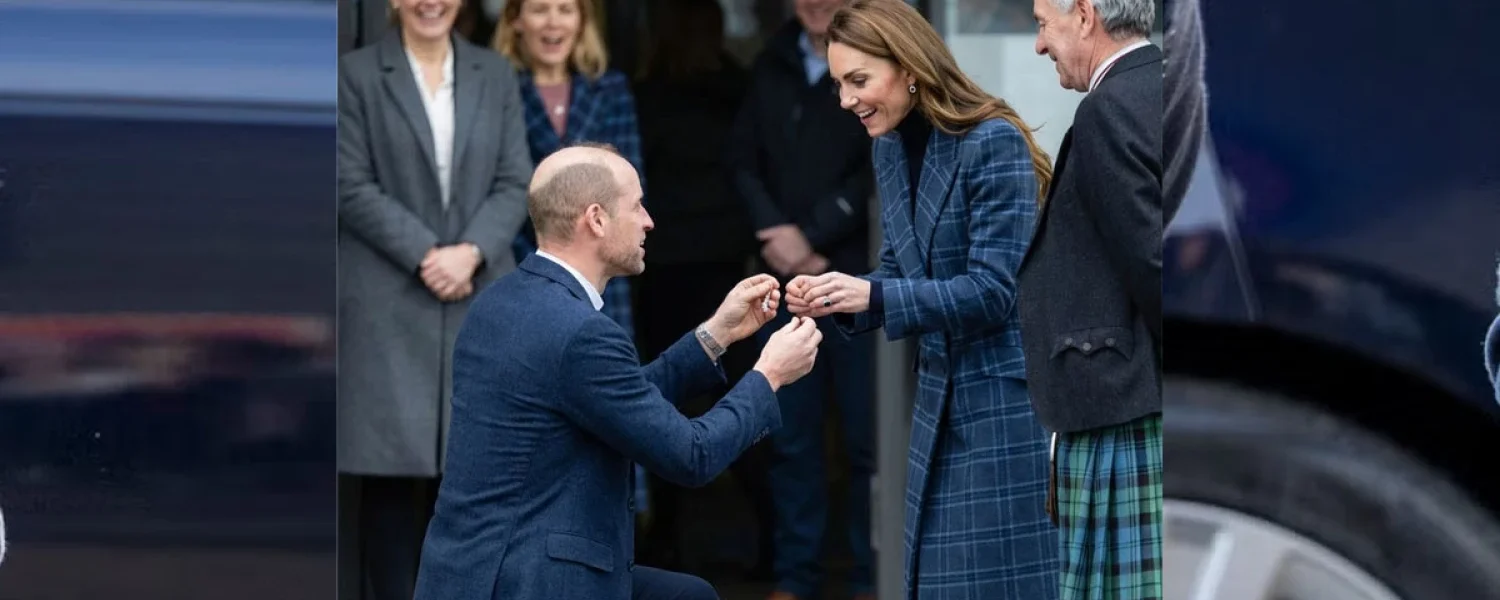 Prince William broke tradition by giving Princess Catherine a pair of “secret love” earrings during a visit to Scotland. Prince William broke tradition by giving Princess Catherine a pair of “secret love” earrings during a visit to Scotland.
