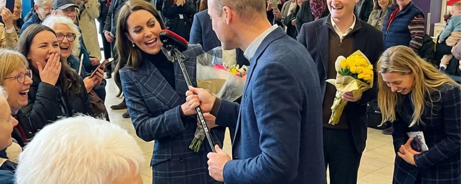 A playful moment from Prince William and Princess Catherine during their “busy day” in Stirling leaves locals speechless.