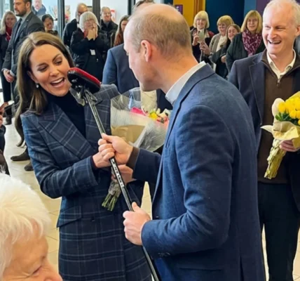 A playful moment from Prince William and Princess Catherine during their “busy day” in Stirling leaves locals speechless.
