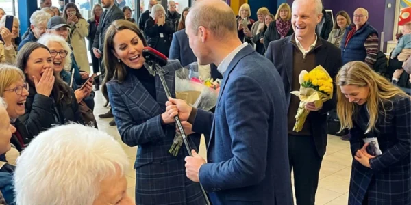 A playful moment from Prince William and Princess Catherine during their “busy day” in Stirling leaves locals speechless. A playful moment from Prince William and Princess Catherine during their “busy day” in Stirling leaves locals speechless.