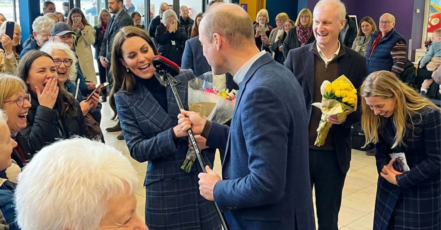 A playful moment from Prince William and Princess Catherine during their “busy day” in Stirling leaves locals speechless.