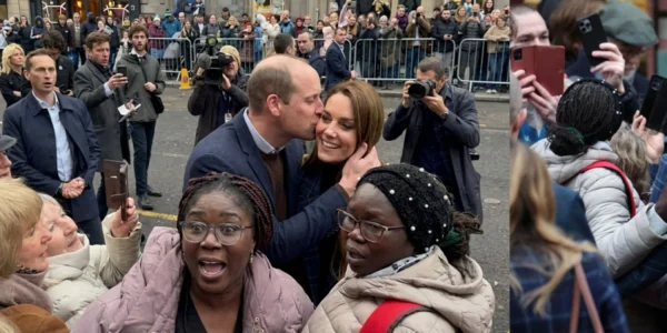 Prince William and Princess Catherine displayed “rare” displays of affection in public.