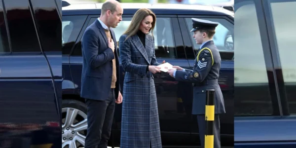 The moment the Air Training Corps cadet handed Princess Catherine a “secret letter”.