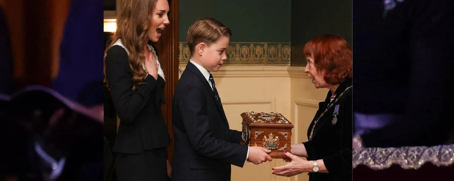 Princess Catherine was astonished by the gift her son gave to the “heroine” at the tribute ceremony at the Royal Albert Theatre.