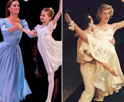 On New Year’s Eve, beneath the chandeliers of the Royal Opera House, something quietly extraordinary happened. Princess Catherine took her daughter Princess Charlotte by the hand — and together, they danced. “A DANCE THAT STOPPED THE ROOM — AND BROUGHT DIANA BACK INTO THE LIGHT.”A Beautiful Tribute: Princess Catherine and Princess Charlotte’s Dance for Diana